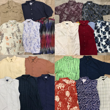 [現物] 半袖柄シャツ/アロハシャツ 20pcs D0716005