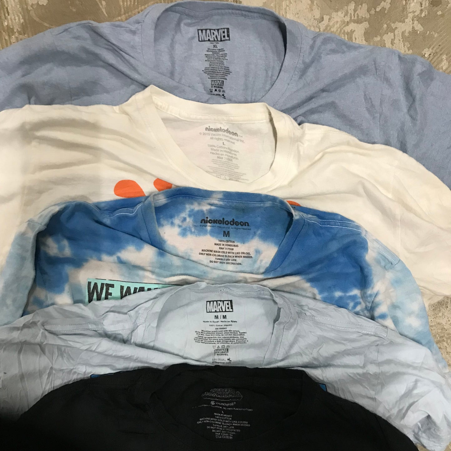 [現物] キャラクター/アニメTシャツ 20pcs D0625001