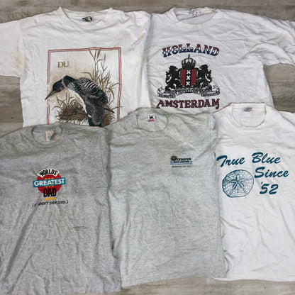 [現物] 90s 白Tシャツ(シミあり) 20pcs G0815003