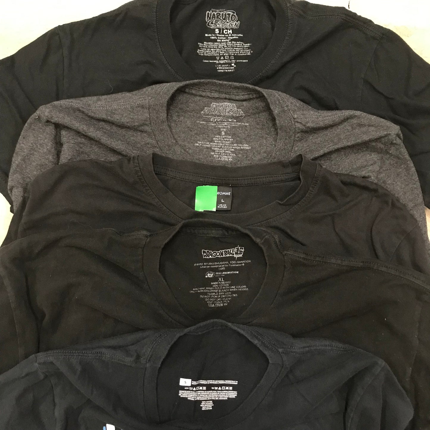 [現物] アニメTシャツ 20pcs H0803005
