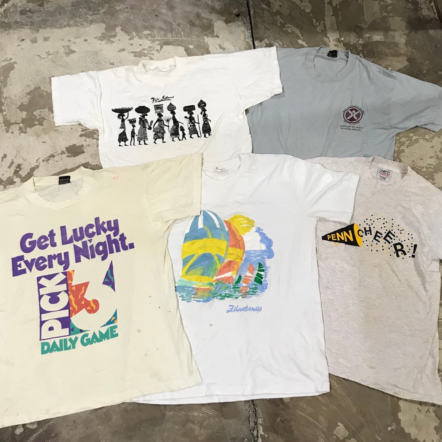 [現物] 90s 白系Tシャツ(シミあり) 20pcs D0622005