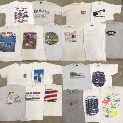 [現物] 90年代 白Tシャツ(シミあり) 20pcs H0810003