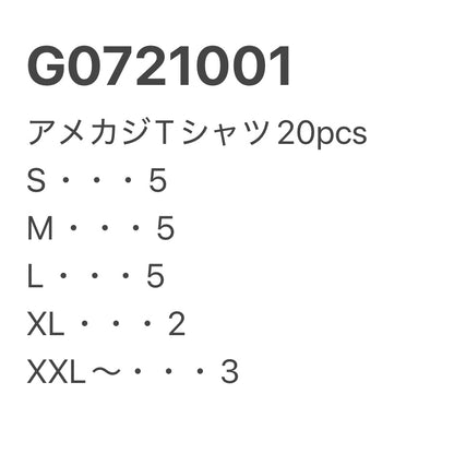 [現物] アメカジTシャツ 20pcs G0721001
