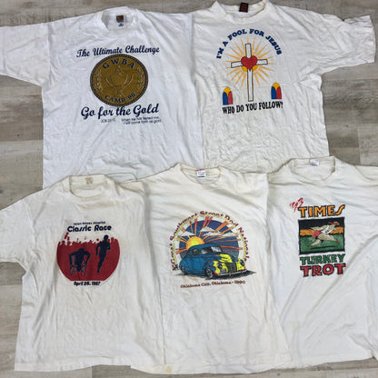 [現物] 90s 白Tシャツ(シミあり) 20pcs G0815001