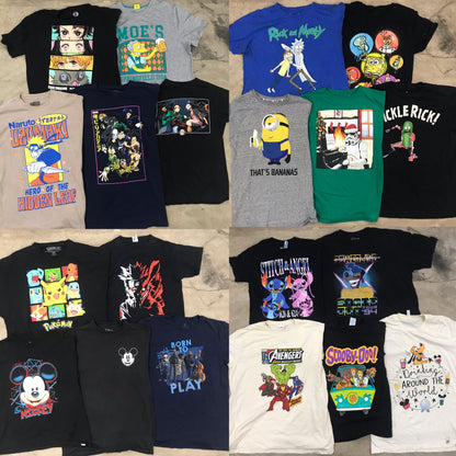 [現物] ディズニー/アニメ/キャラクターTシャツ 20pcs G0730002