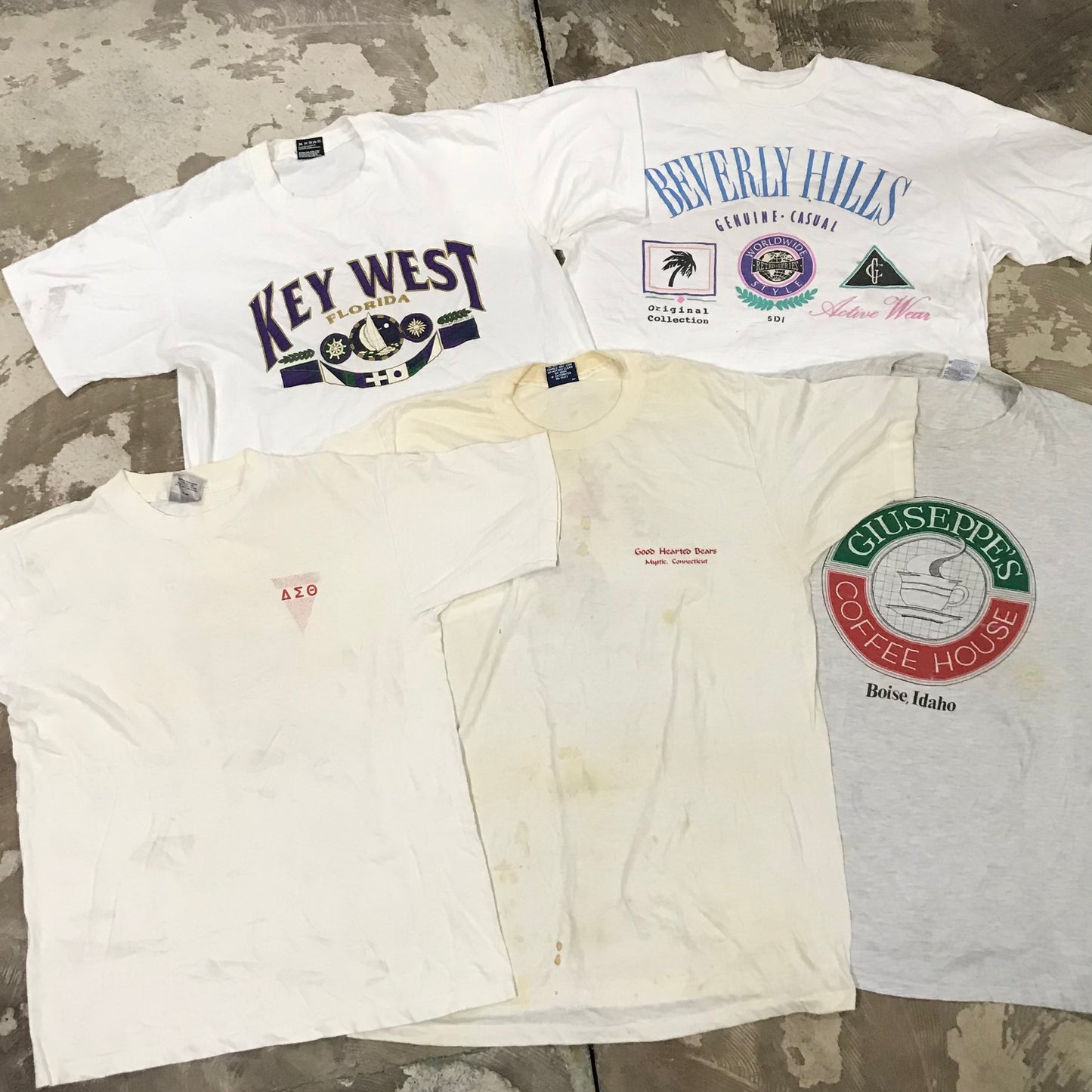 [現物] 90s 白系Tシャツ(シミあり) 20pcs D0622004