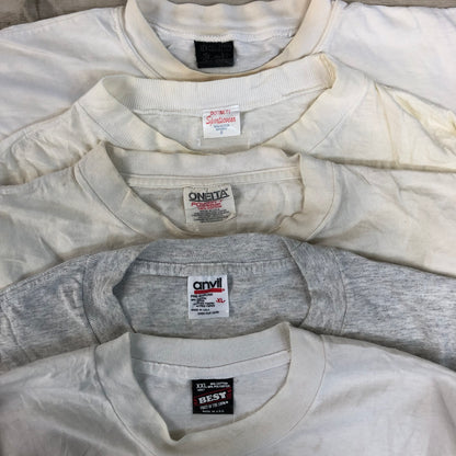 [現物] 90s 白Tシャツ(シミあり) 20pcs G0814002