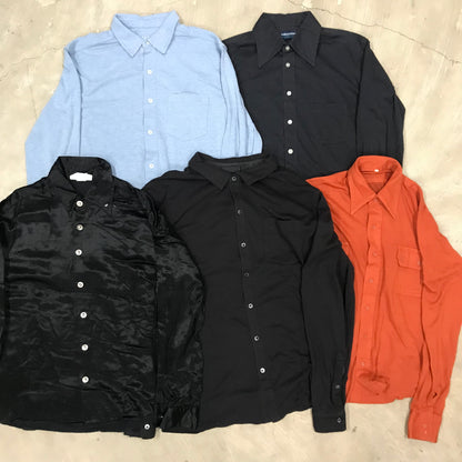 [現物] 長袖シャツ/シルク/ポリ/レーヨン 20pcs H0806003