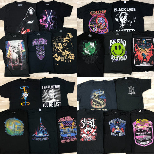 [現物] US ブラックTシャツ 20pcs G0814003