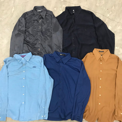 [現物] 長袖シャツ/シルク/ポリ/レーヨン 20pcs H0810001