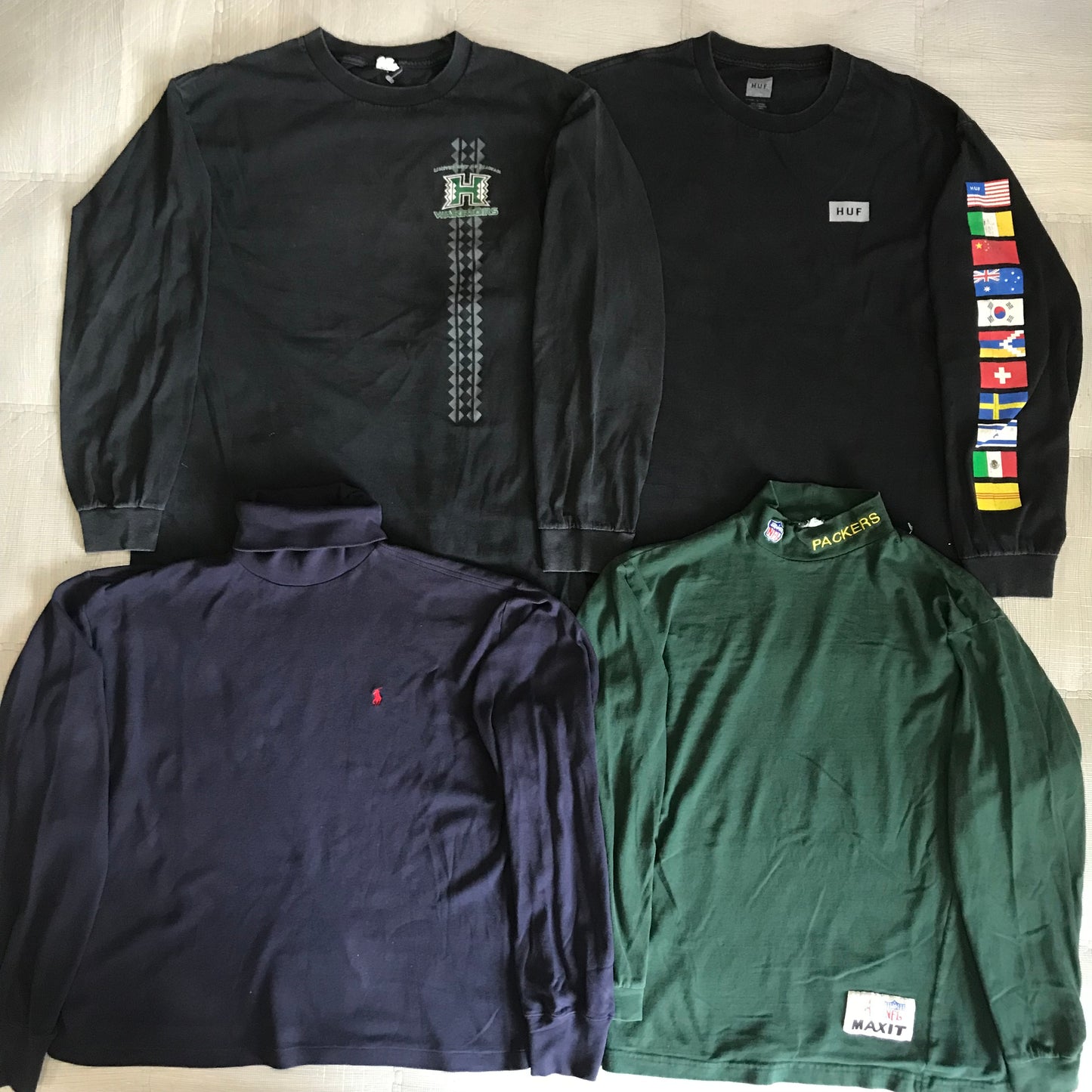 [現物] US ロンT/長袖Tシャツ 16pcs H0818001