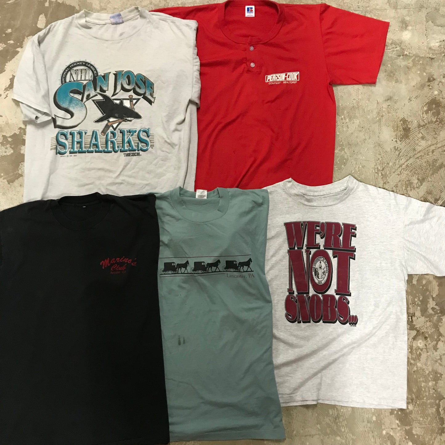 [現物] 90s Tシャツ(B品/小穴/汚れ) 20pcs D0709004