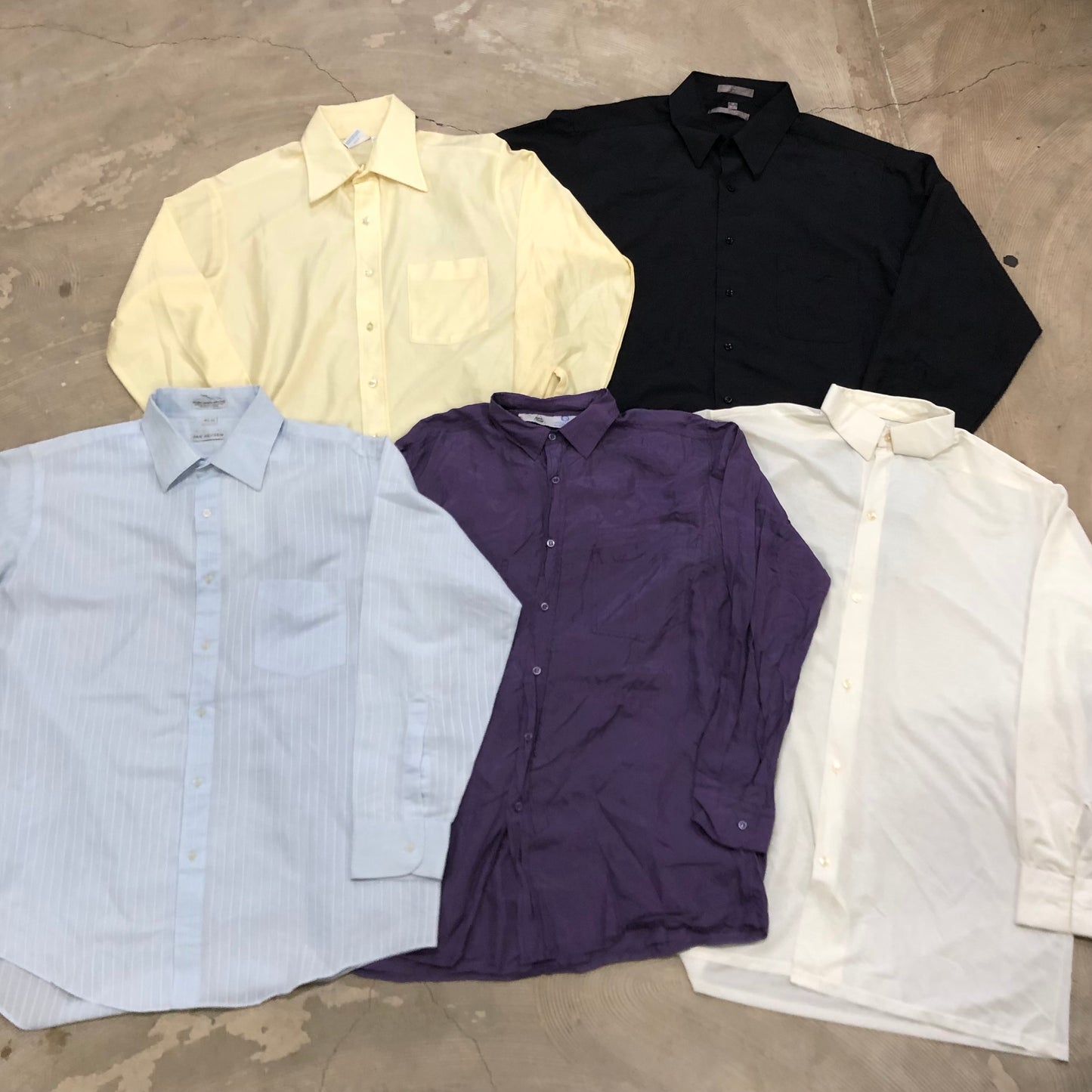 [現物] 長袖ポリシャツ/テロシャツ 20pcs E0714001