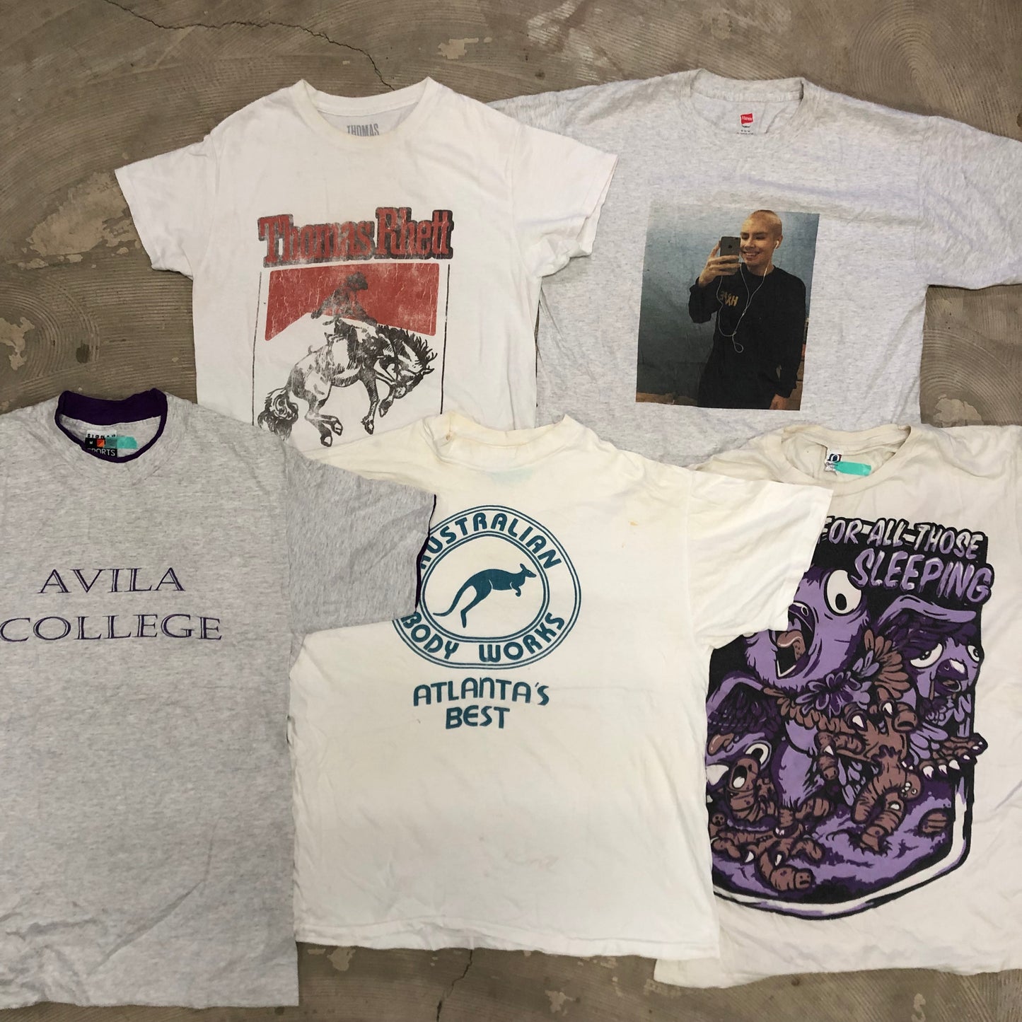 [現物] 90-00s 白系Tシャツ(シミあり) 20pcs E0709002