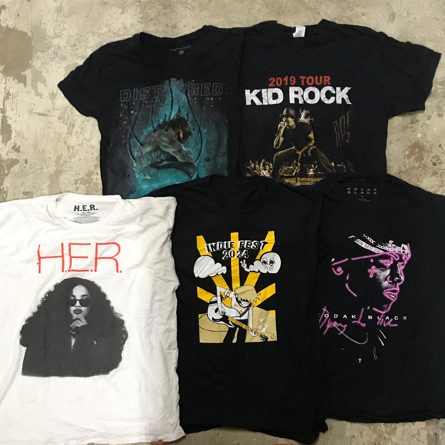 [現物] ミュージック/バンドTシャツ 21pcs D0714005