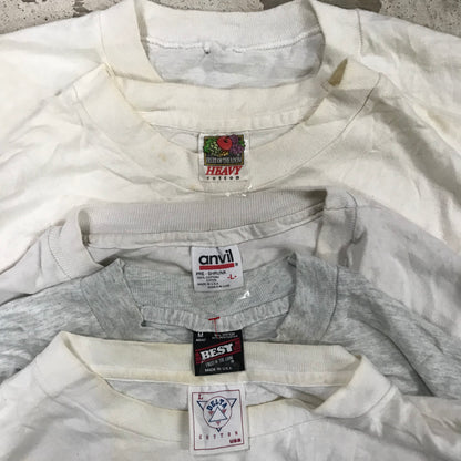 [現物] 90s 白系Tシャツ(シミあり) 20pcs D0622003