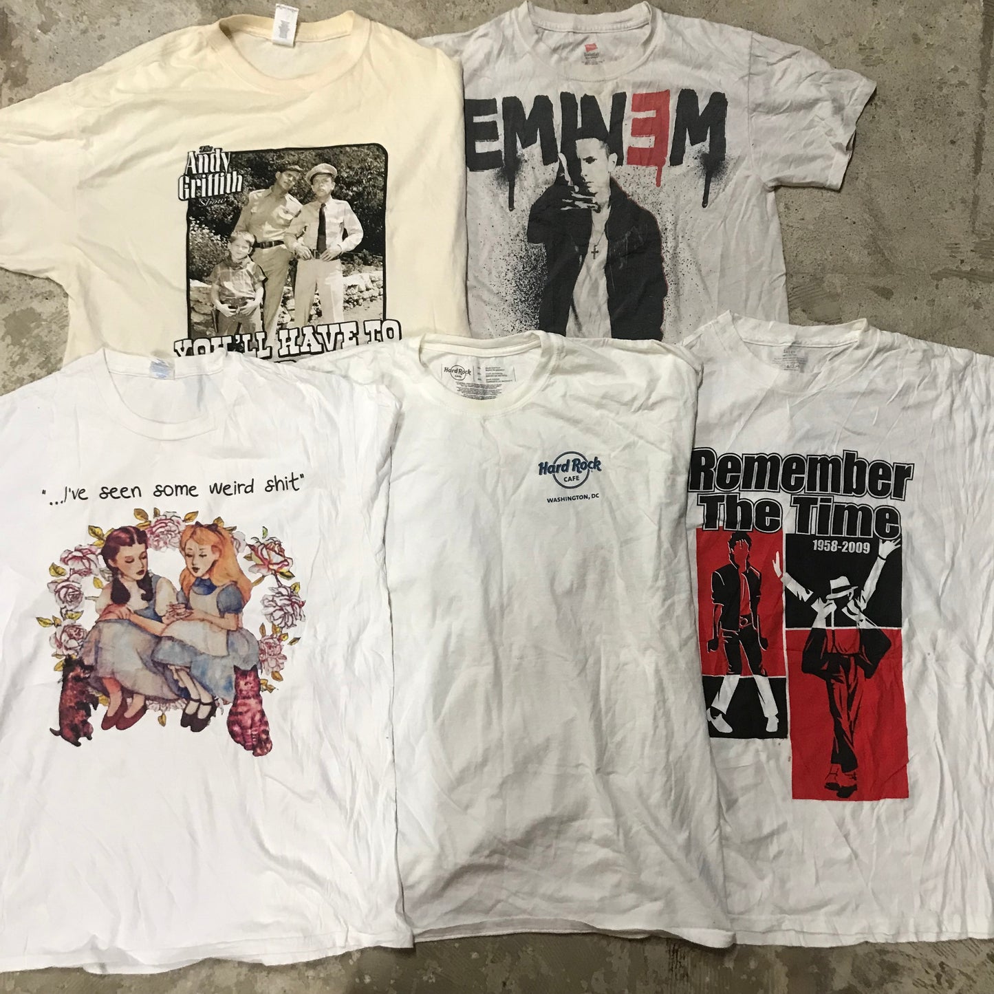 [現物] 00s 白Tシャツ(シミあり) 20pcs D0713003