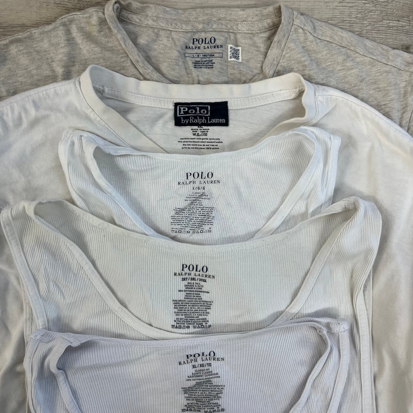 [現物] ラルフ白Tシャツ(シミあり) 20pcs