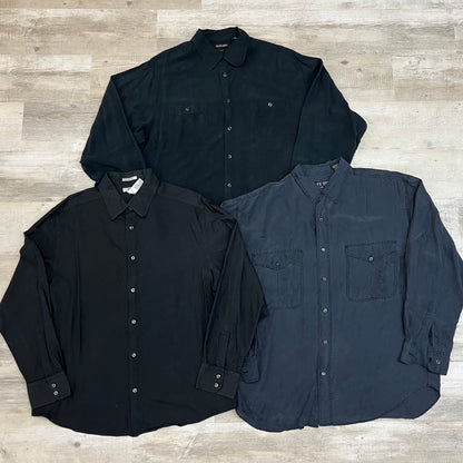 [現物] 長袖シルクシャツ 12pcs C0716003