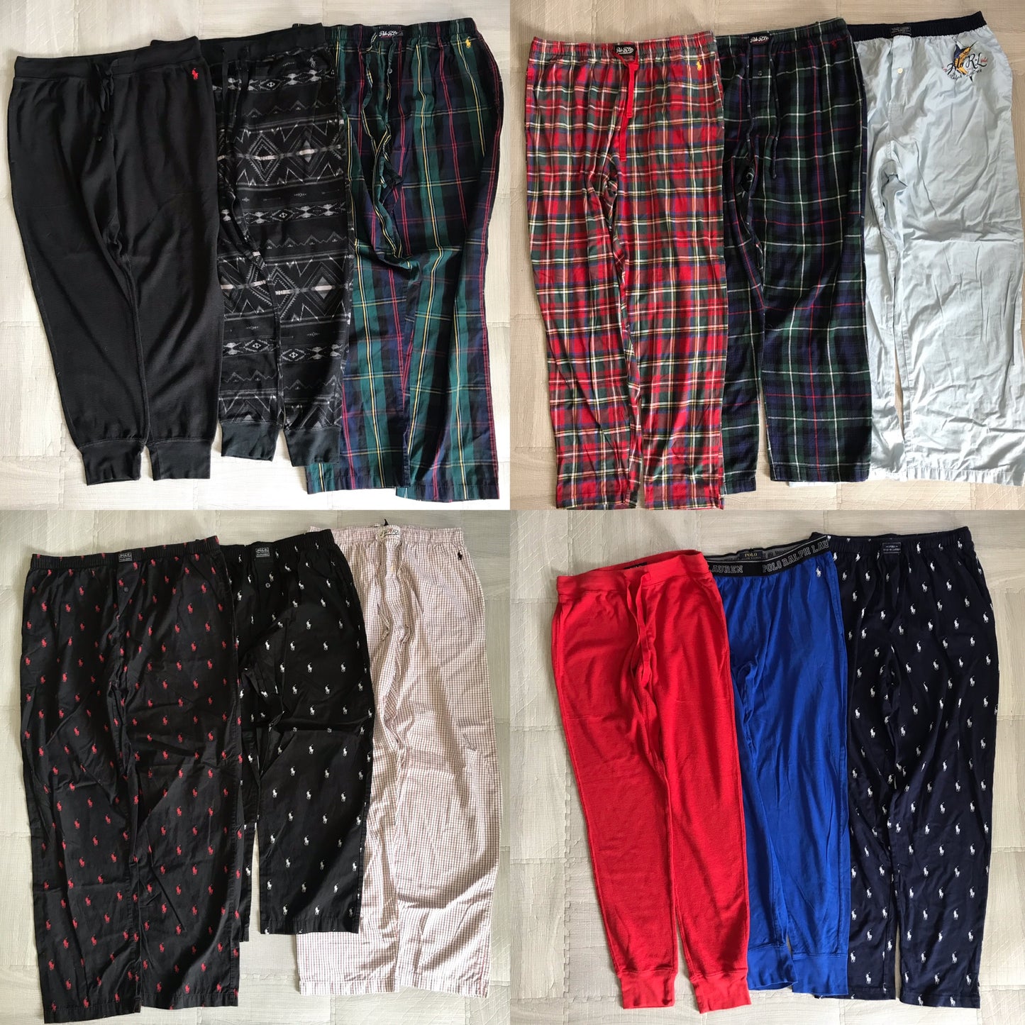 [現物] ラルフローレンパジャマパンツ(ミックス) 12pcs H0817002