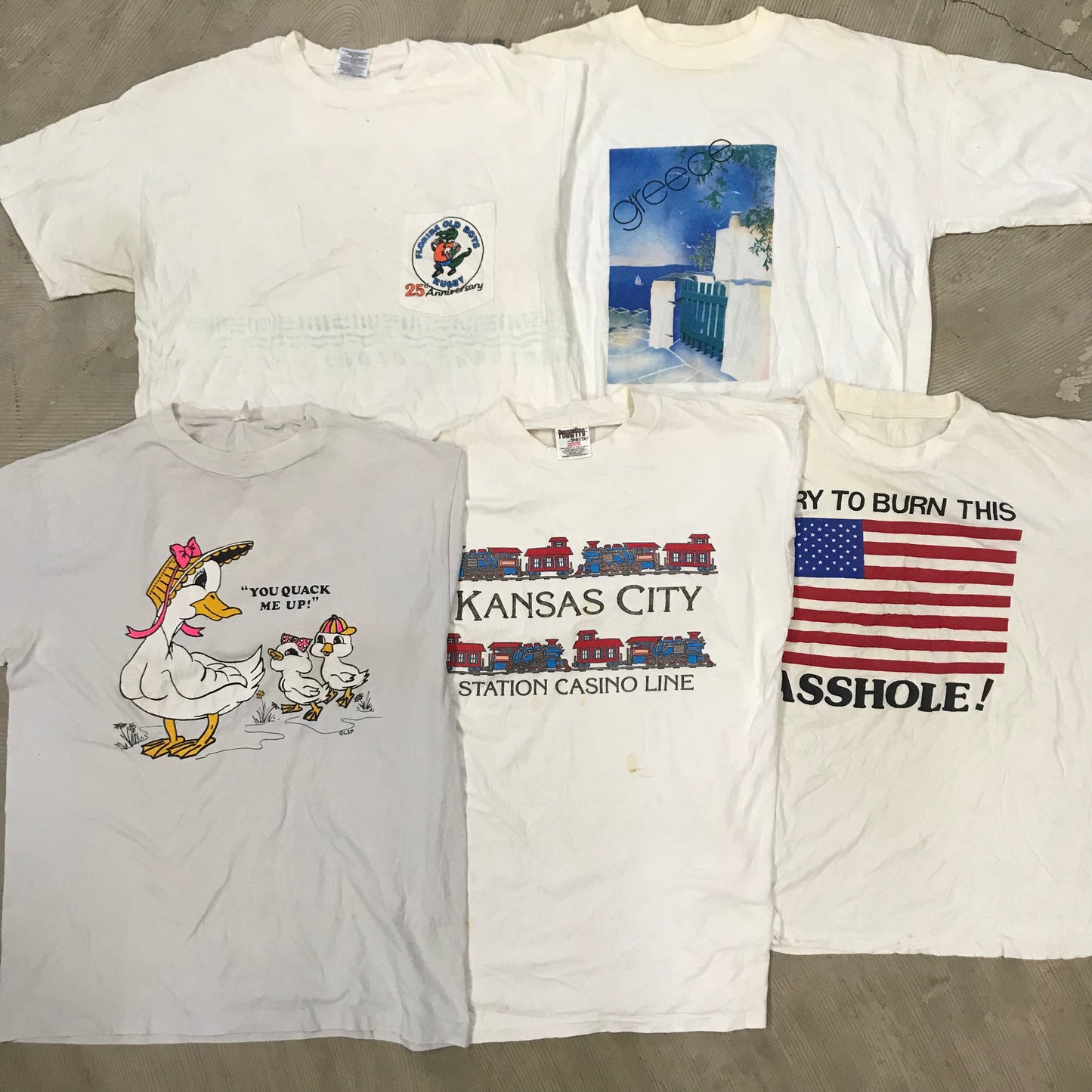 [現物] 90年代 白Tシャツ(シミあり) 20pcs H0810003