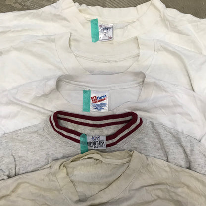 [現物] 90s 白Tシャツ(シミあり) 20pcs D0716004