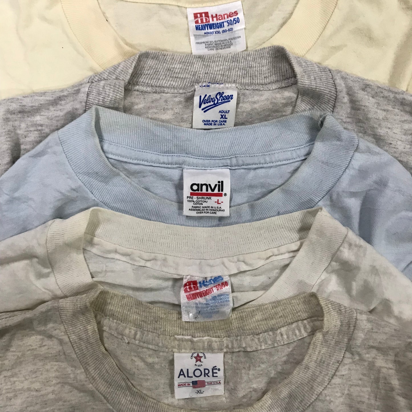 [現物] 90s 白系Tシャツ(シミあり) 20pcs D0622006
