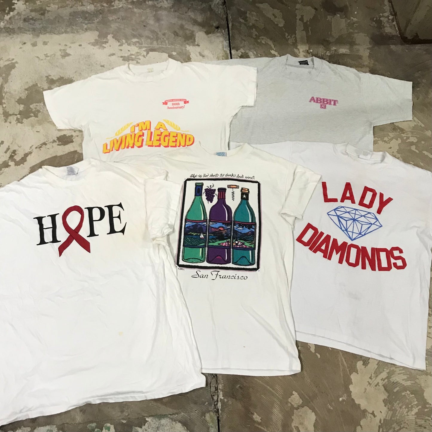 [現物] 90s 白系Tシャツ(シミあり) 20pcs D0622007