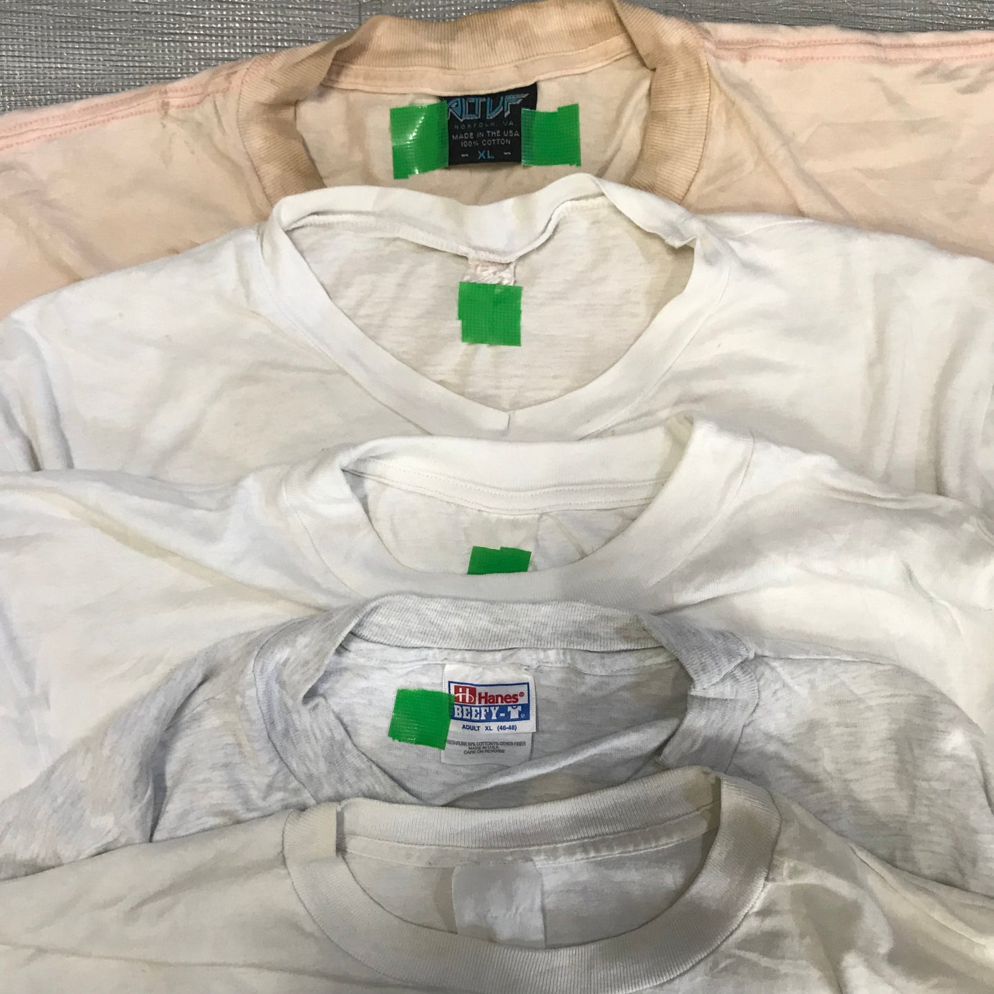 [現物] 90s 白Tシャツ(シミあり) 20pcs H0813001