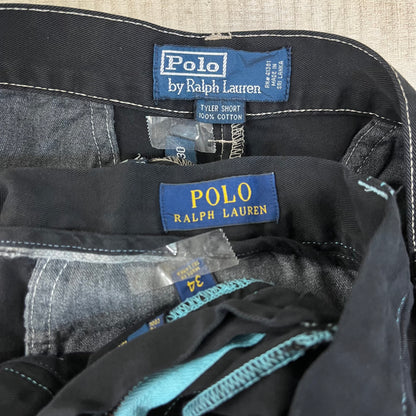 [現物] ラルフローレン ショートパンツ 黒染め 8pcs G0805003