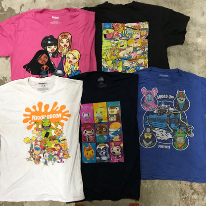 [現物] 00s キャラクタープリントTシャツ 20pcs D0714003