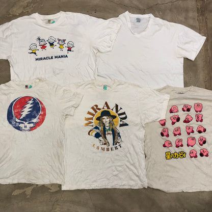 [現物] 00s 白系Tシャツ(シミあり) 20pcs E0713002