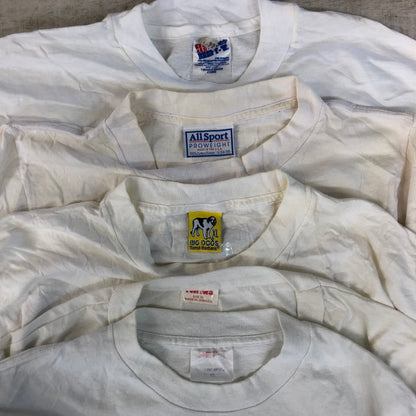 [現物] 90s 白Tシャツ(シミあり) 20pcs G0815002