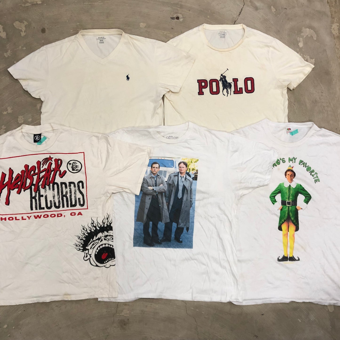 [現物] 00s 白系Tシャツ(シミあり) 20pcs E0713002