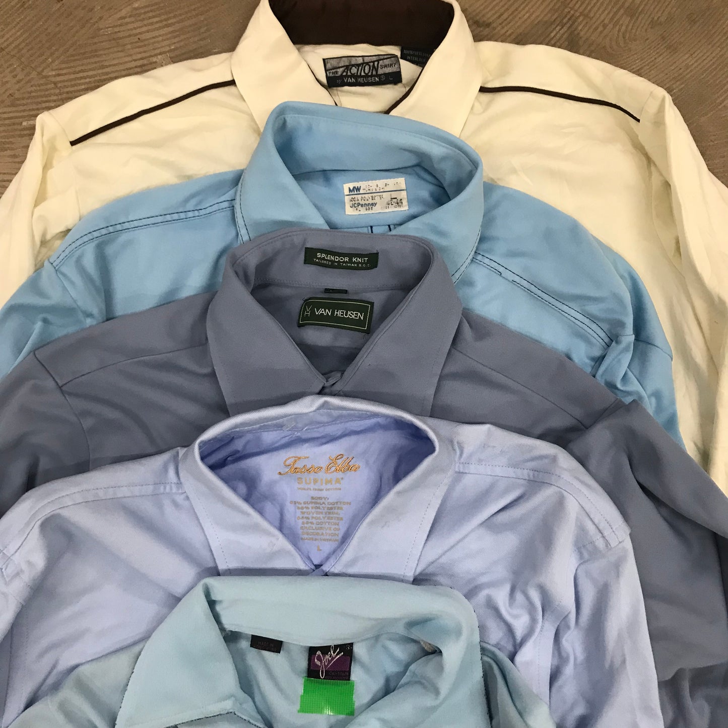 [現物] 長袖シャツ/シルク/ポリ/レーヨン 20pcs H0728001