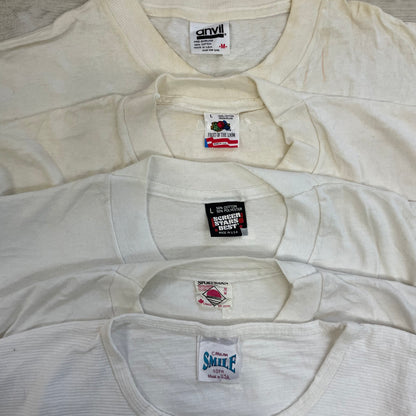 [現物] 90-00s 白Tシャツ(シミあり) 20pcs B0708002