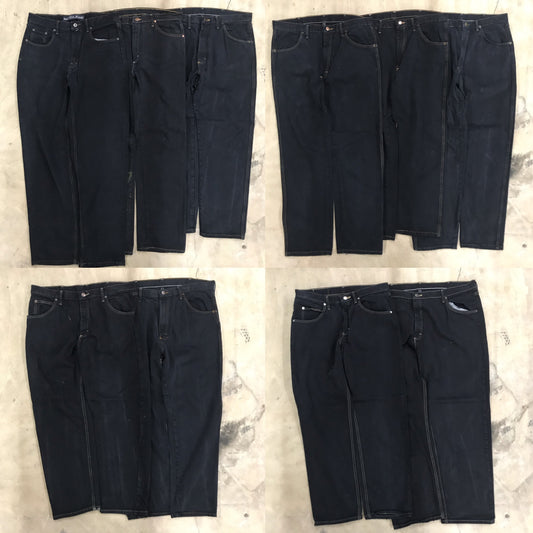 [現物] 黒染めデニムパンツ/ラングラー/ラスラー/ノーティカ 10pcs H0727004
