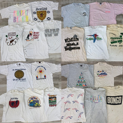 [現物] 90s 白Tシャツ(シミあり) 20pcs G0815001