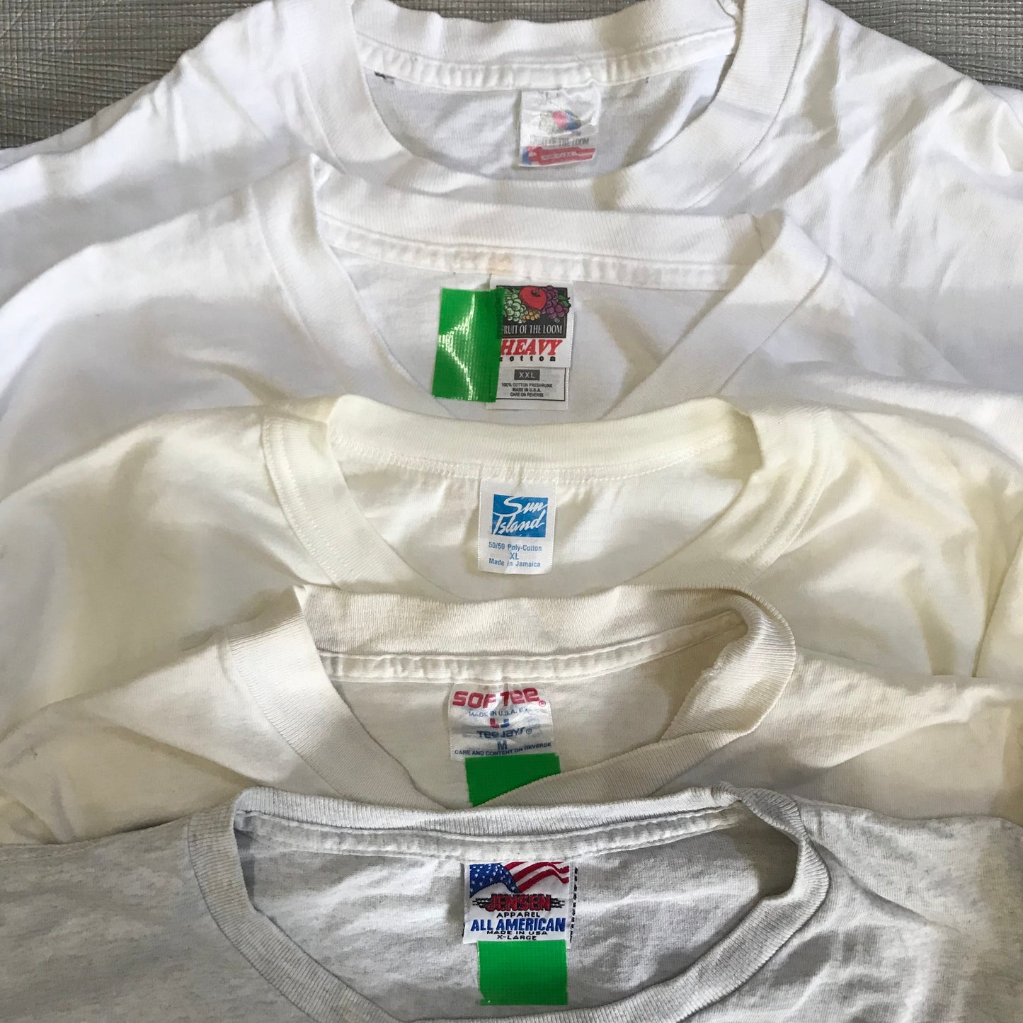 [現物] 90s 白Tシャツ(シミあり) 20pcs H0817001