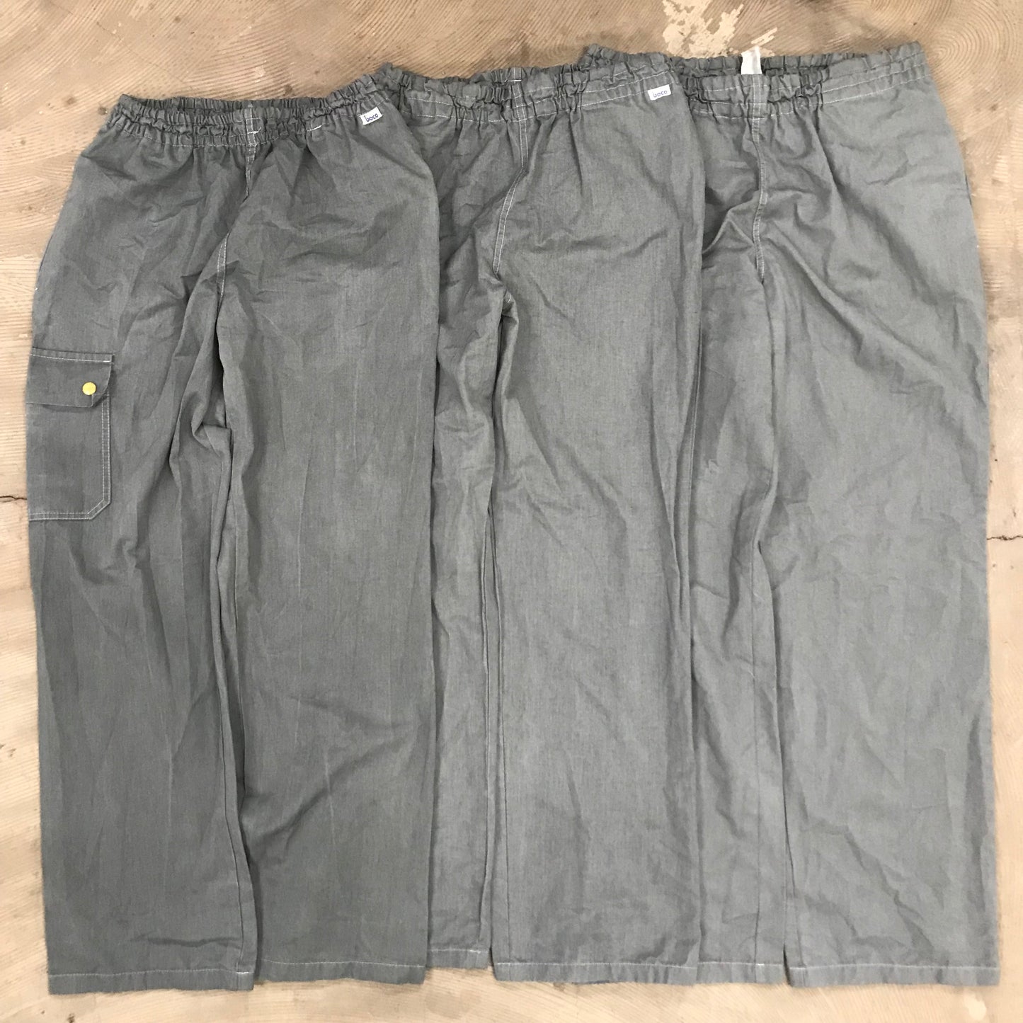 [現物] ユーロメディカルパンツ/グレー後染め 12pcs H0728003