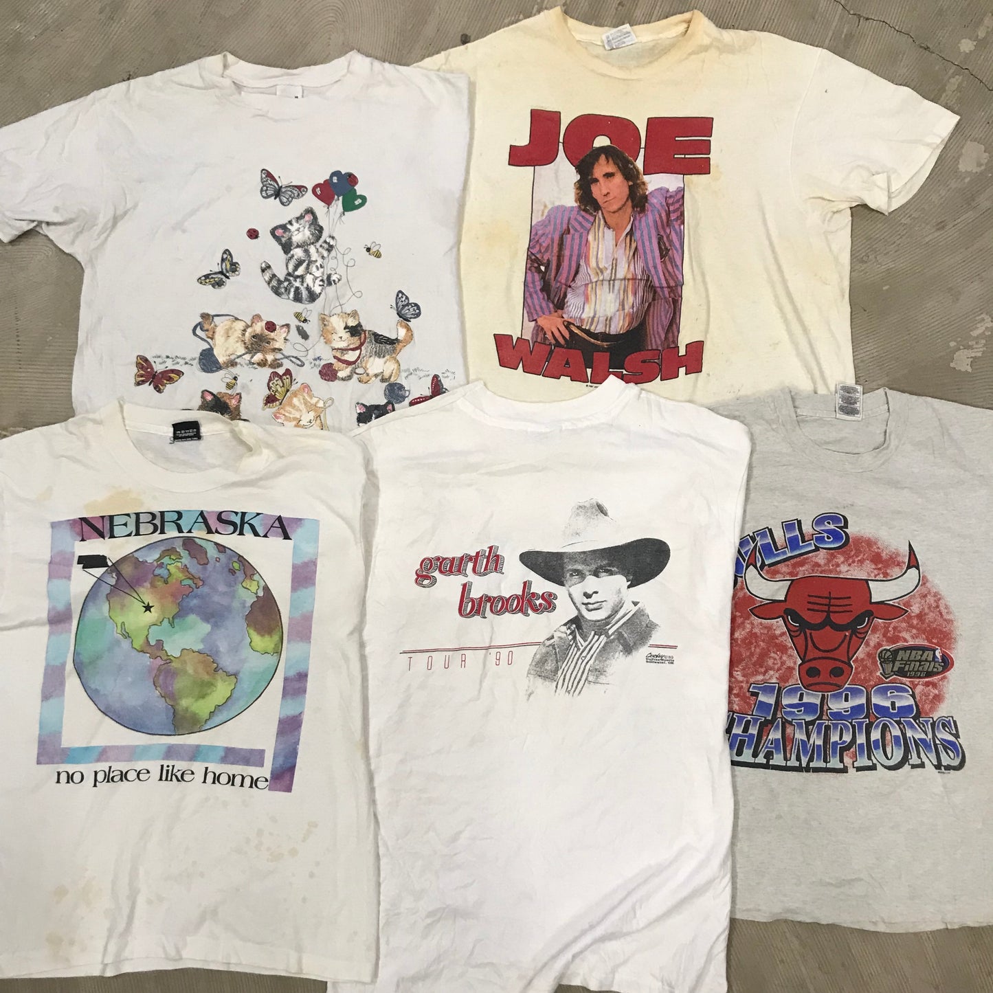 [現物] 90年代 白Tシャツ(シミあり) 20pcs H0810004