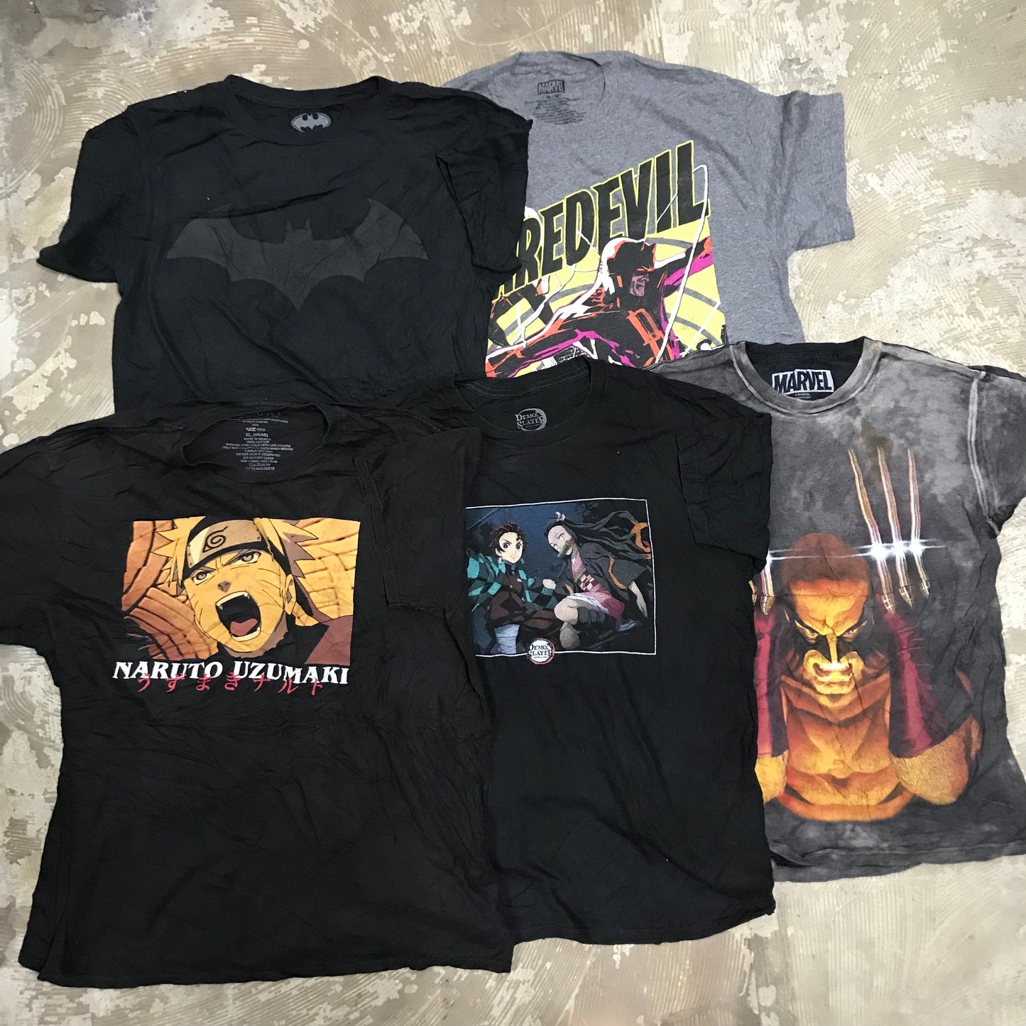 [現物] キャラクター/アニメTシャツ 20pcs D0625001