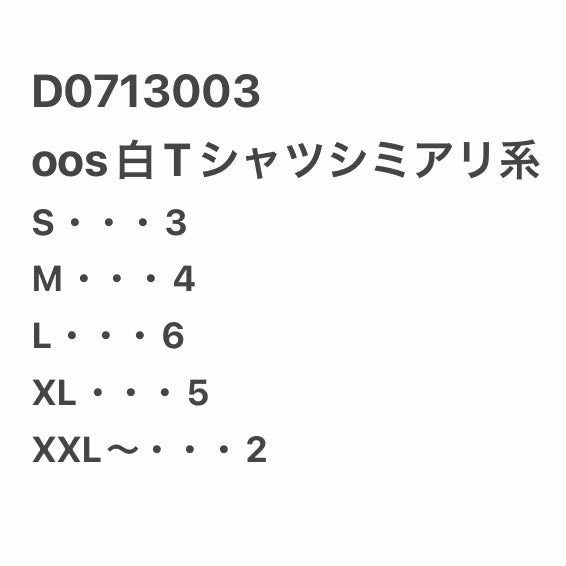 [現物] 00s 白Tシャツ(シミあり) 20pcs D0713003