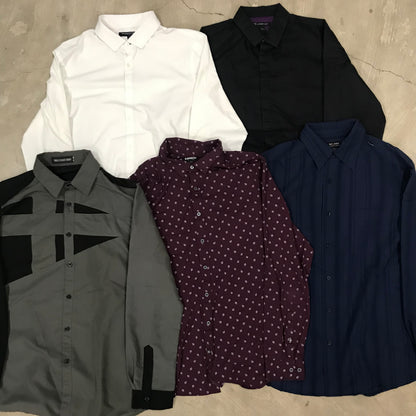 [現物] 薄手長袖シャツ/シルク/ポリ/レーヨン 20pcs H0804001