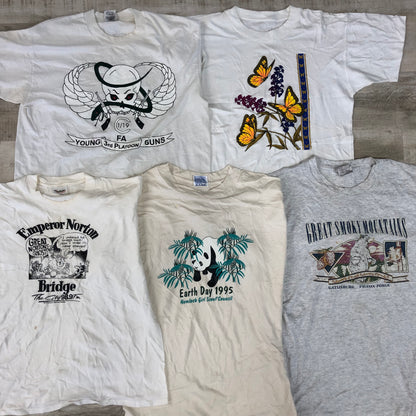 [現物] 90s 白Tシャツ(シミあり) 20pcs G0815003