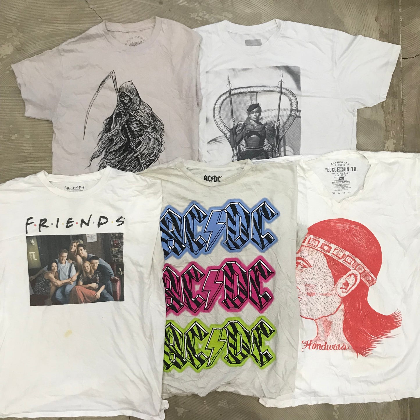 [現物] 00s 白Tシャツ(シミあり) 20pcs D0716003