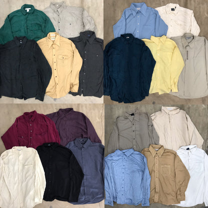 [現物] 長袖テロシャツ/ポリ/シルク/レーヨン 20pcs H0727002
