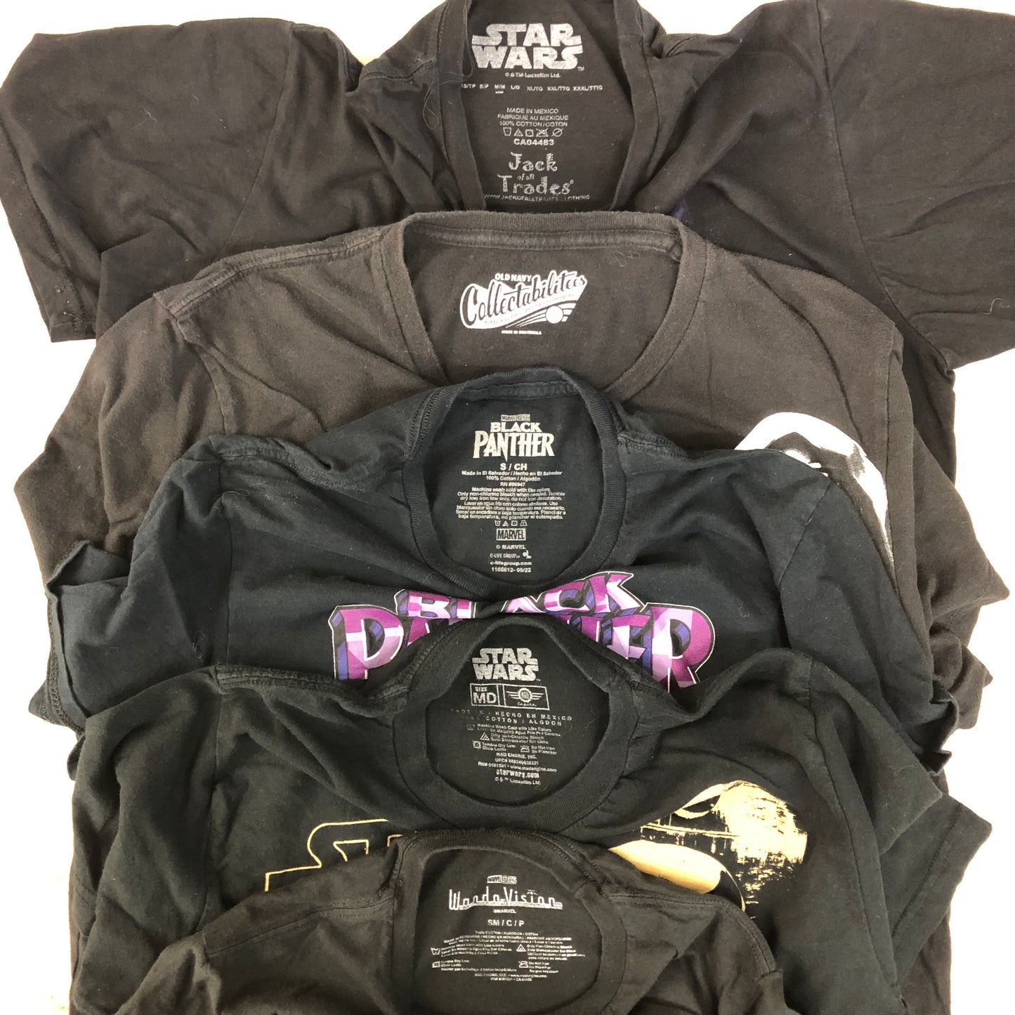 [現物] US ブラックTシャツ 20pcs G0814003