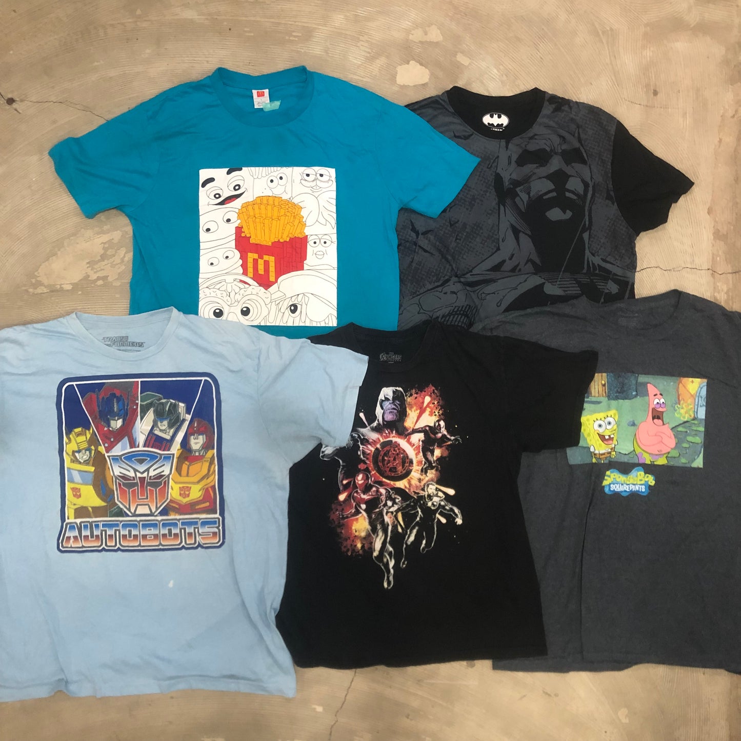 [現物] 00s アメコミ/キャラクターTシャツ 20pcs E0706005