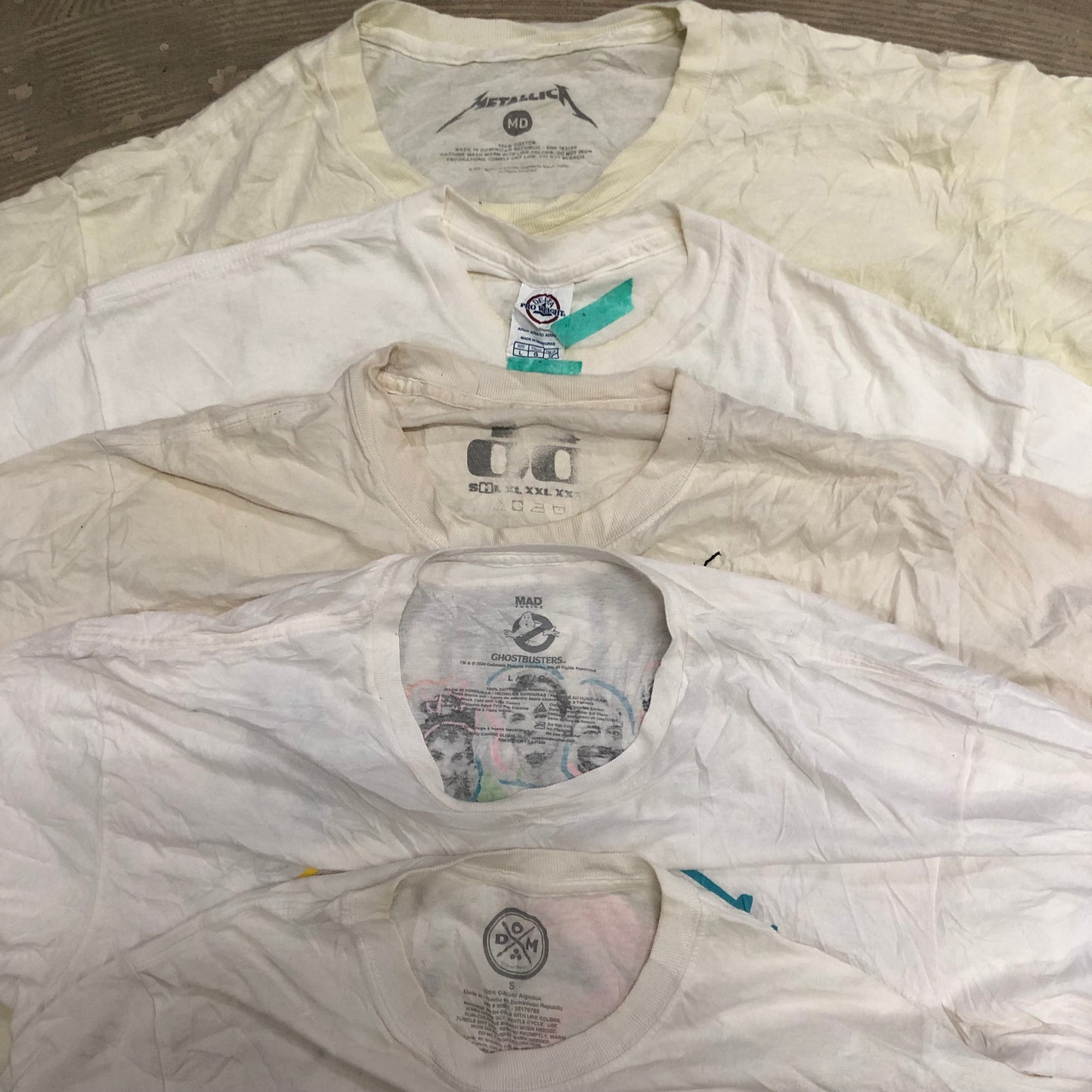 [現物] 00s 白系Tシャツ(シミあり) 20pcs E0713002